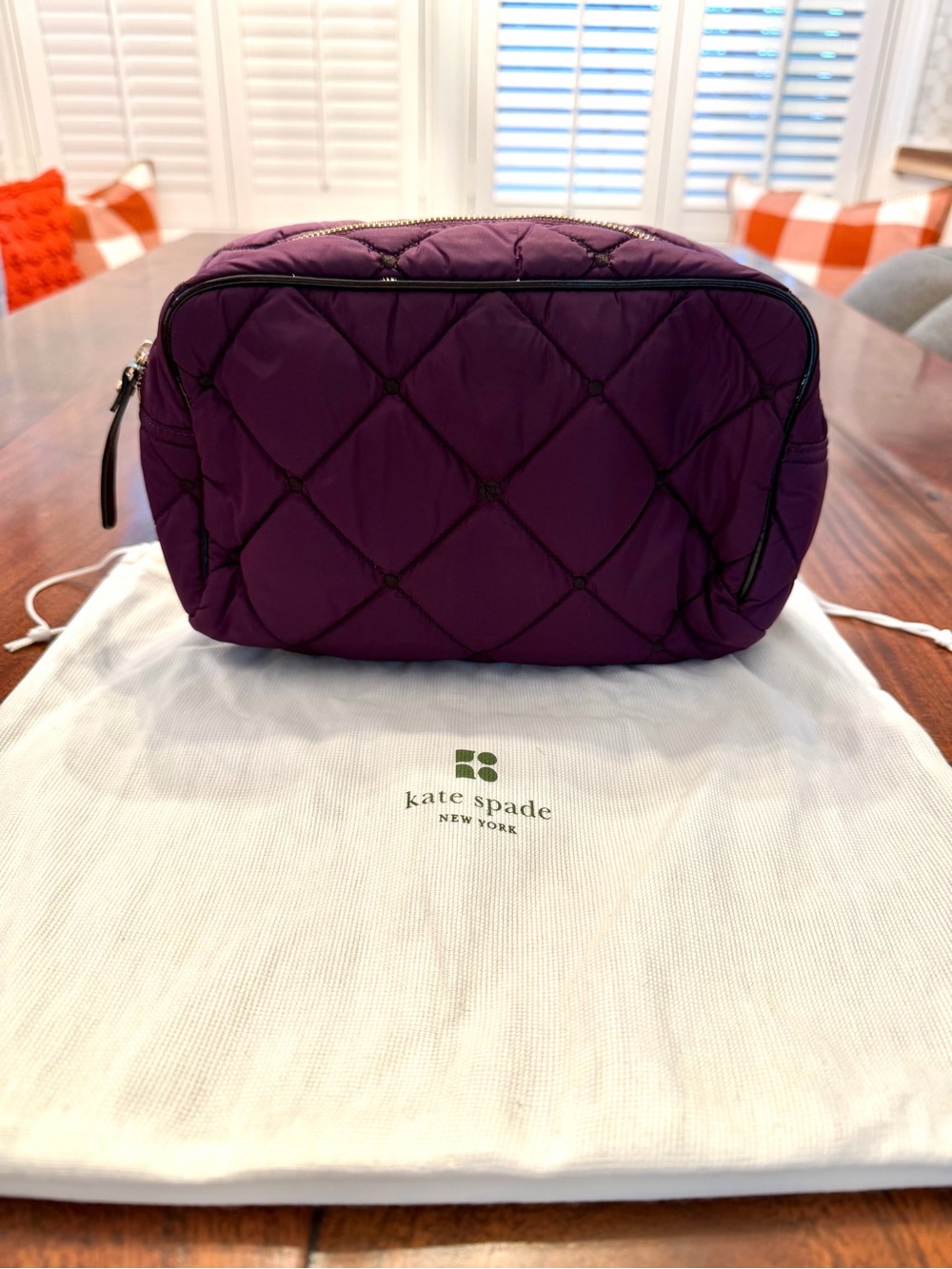 Kate Spade Quilted Cosmetic Bag